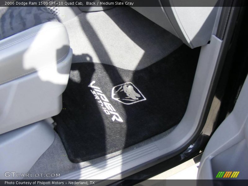 Black / Medium Slate Gray 2006 Dodge Ram 1500 SRT-10 Quad Cab