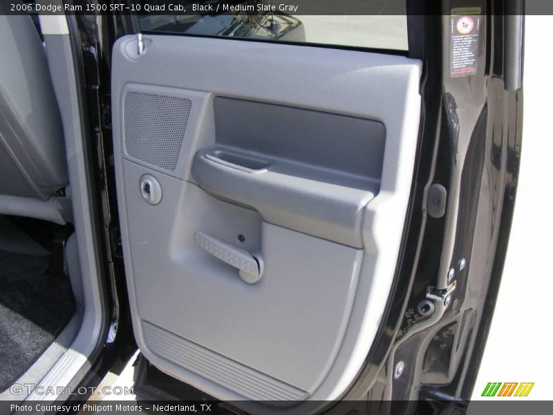 Black / Medium Slate Gray 2006 Dodge Ram 1500 SRT-10 Quad Cab