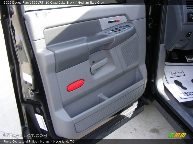 Black / Medium Slate Gray 2006 Dodge Ram 1500 SRT-10 Quad Cab