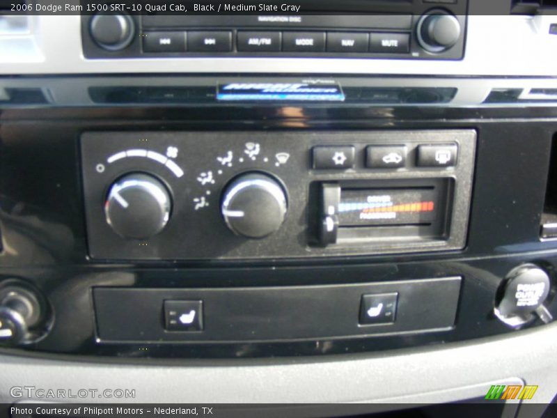 Black / Medium Slate Gray 2006 Dodge Ram 1500 SRT-10 Quad Cab