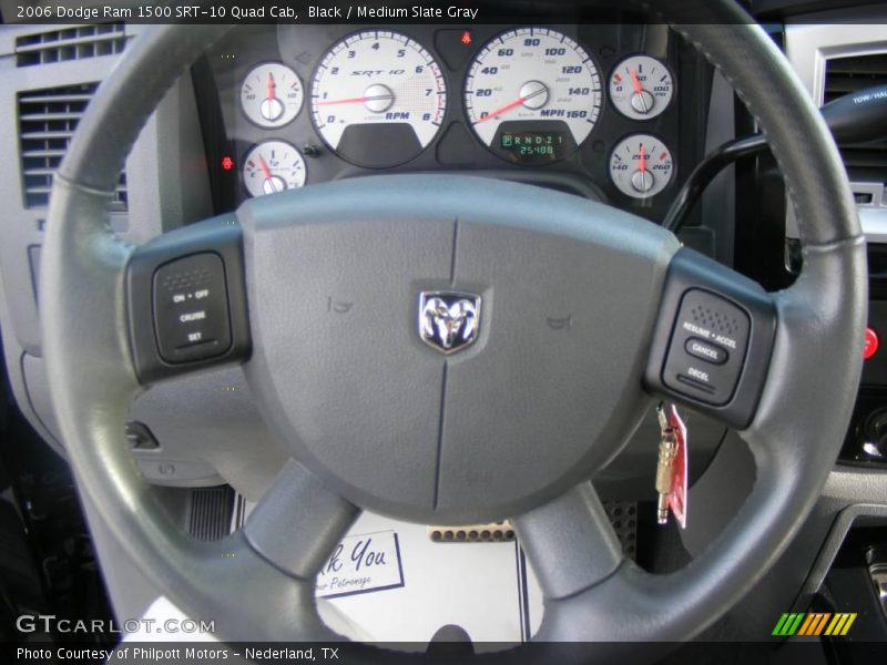 Black / Medium Slate Gray 2006 Dodge Ram 1500 SRT-10 Quad Cab