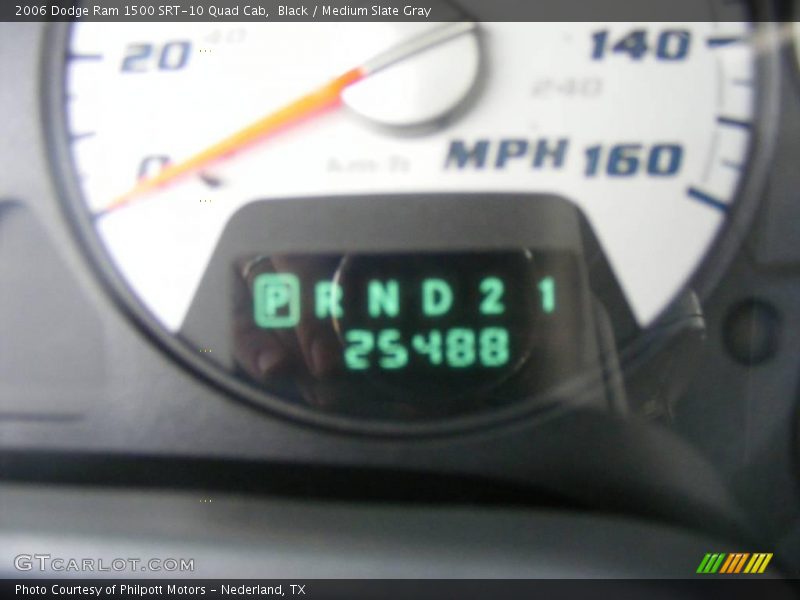 Black / Medium Slate Gray 2006 Dodge Ram 1500 SRT-10 Quad Cab