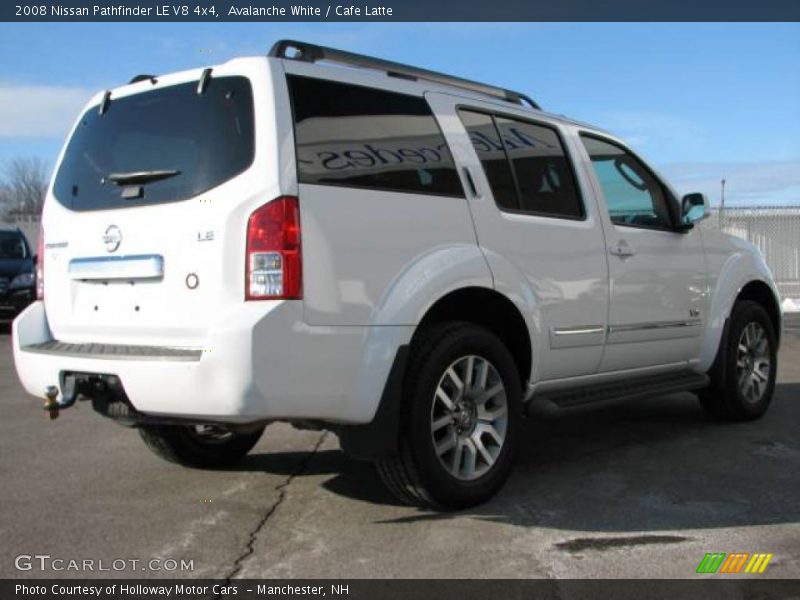Avalanche White / Cafe Latte 2008 Nissan Pathfinder LE V8 4x4