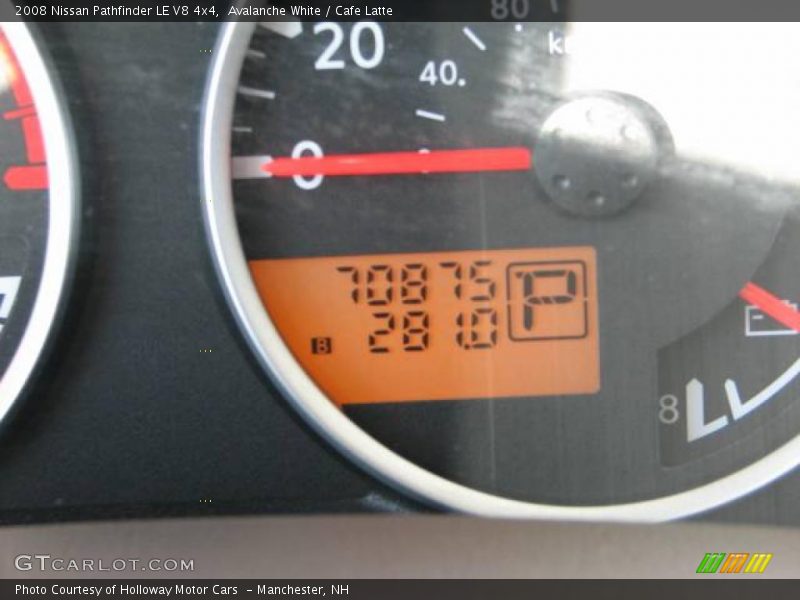 Avalanche White / Cafe Latte 2008 Nissan Pathfinder LE V8 4x4