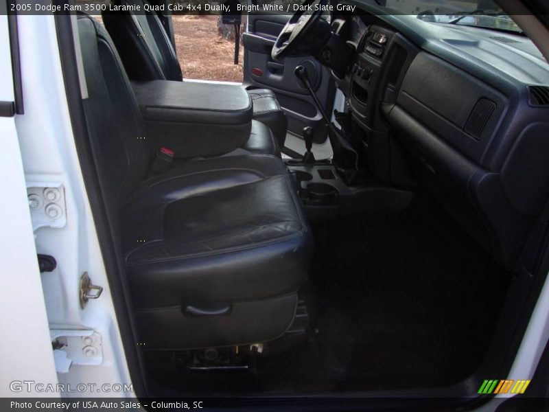 Bright White / Dark Slate Gray 2005 Dodge Ram 3500 Laramie Quad Cab 4x4 Dually