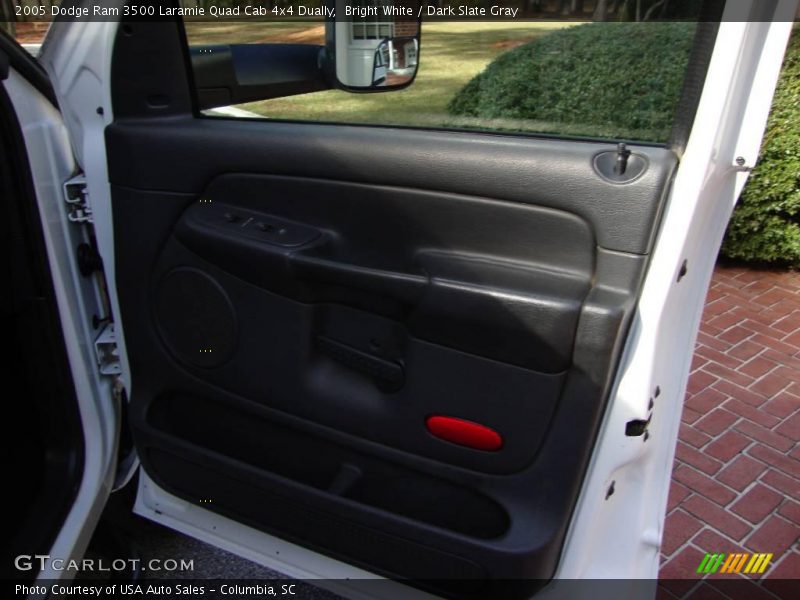 Bright White / Dark Slate Gray 2005 Dodge Ram 3500 Laramie Quad Cab 4x4 Dually