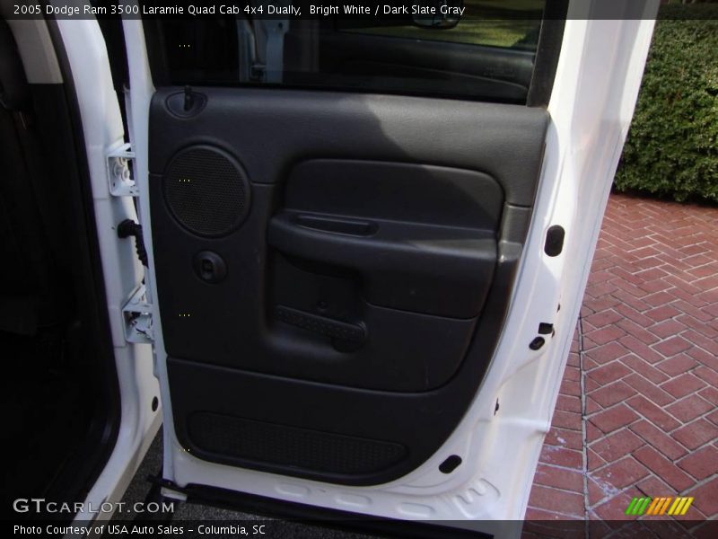 Bright White / Dark Slate Gray 2005 Dodge Ram 3500 Laramie Quad Cab 4x4 Dually