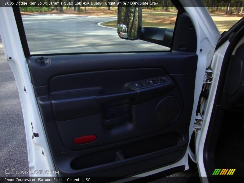 Bright White / Dark Slate Gray 2005 Dodge Ram 3500 Laramie Quad Cab 4x4 Dually