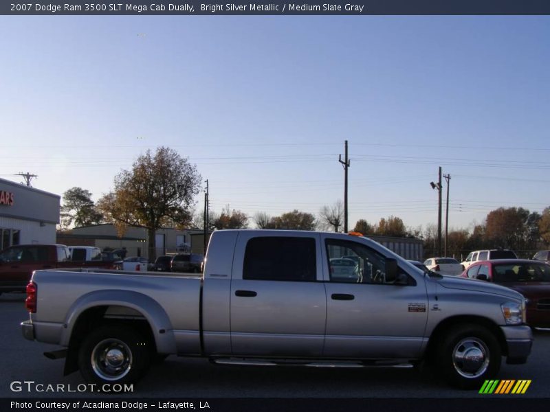 Bright Silver Metallic / Medium Slate Gray 2007 Dodge Ram 3500 SLT Mega Cab Dually