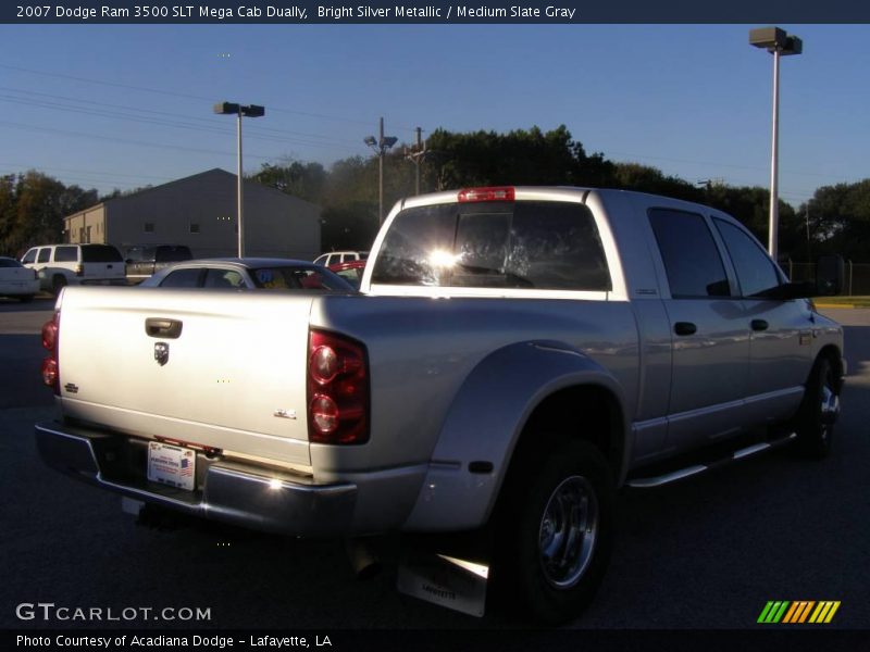 Bright Silver Metallic / Medium Slate Gray 2007 Dodge Ram 3500 SLT Mega Cab Dually