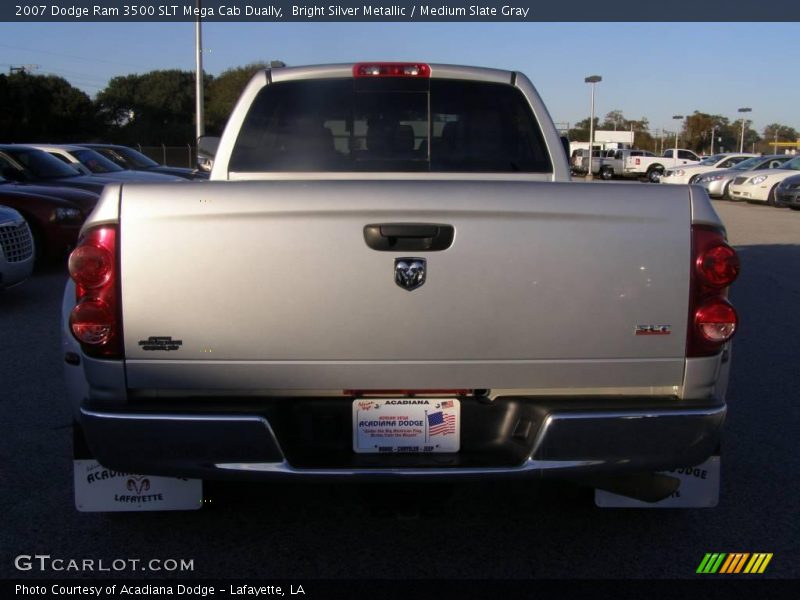 Bright Silver Metallic / Medium Slate Gray 2007 Dodge Ram 3500 SLT Mega Cab Dually