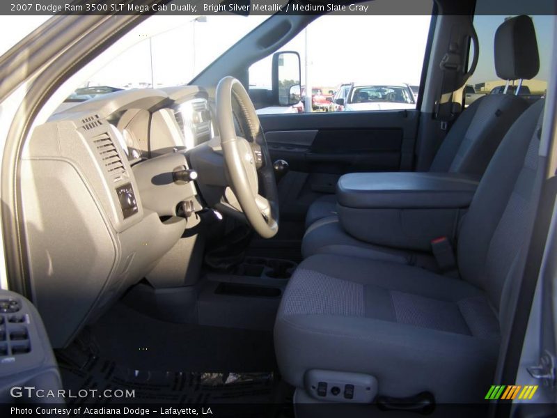 Bright Silver Metallic / Medium Slate Gray 2007 Dodge Ram 3500 SLT Mega Cab Dually