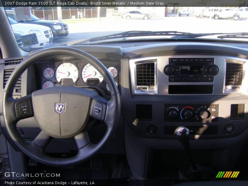 Bright Silver Metallic / Medium Slate Gray 2007 Dodge Ram 3500 SLT Mega Cab Dually