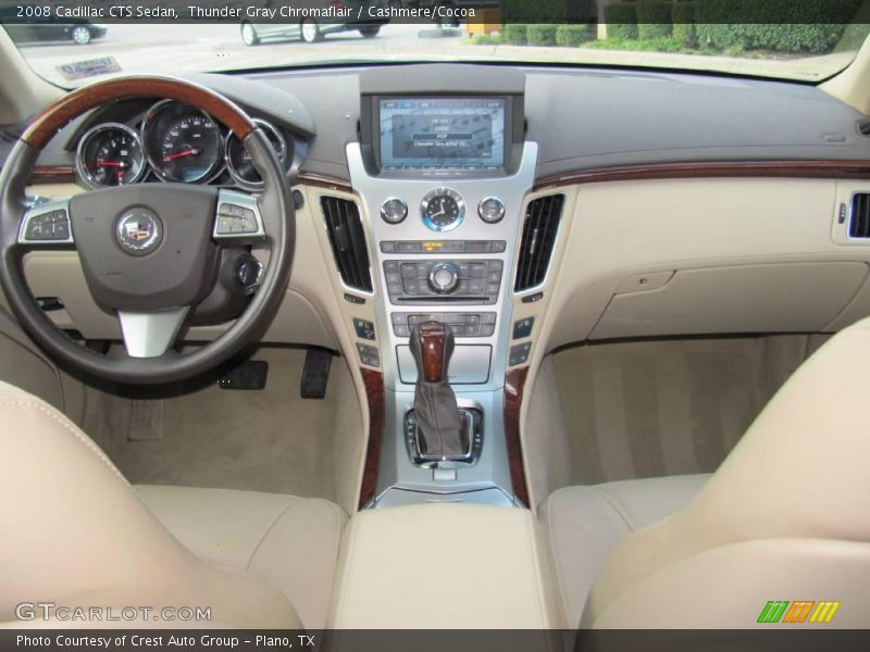 Thunder Gray Chromaflair / Cashmere/Cocoa 2008 Cadillac CTS Sedan