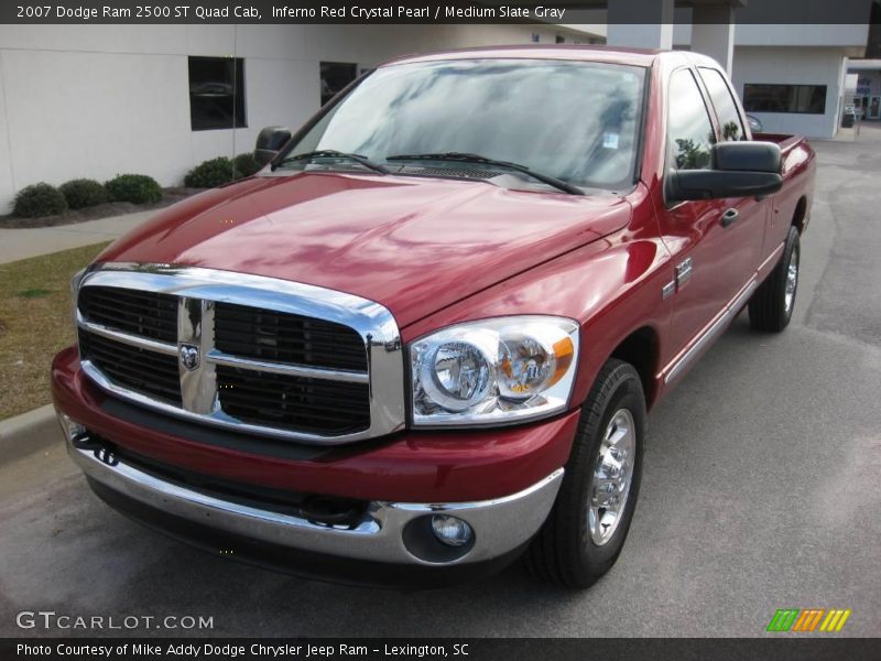 Inferno Red Crystal Pearl / Medium Slate Gray 2007 Dodge Ram 2500 ST Quad Cab