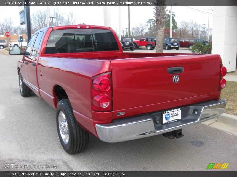 Inferno Red Crystal Pearl / Medium Slate Gray 2007 Dodge Ram 2500 ST Quad Cab