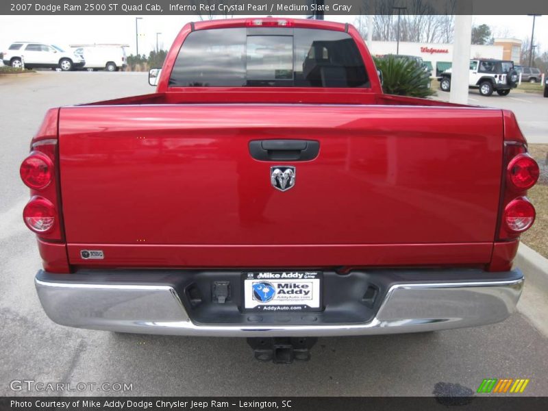 Inferno Red Crystal Pearl / Medium Slate Gray 2007 Dodge Ram 2500 ST Quad Cab