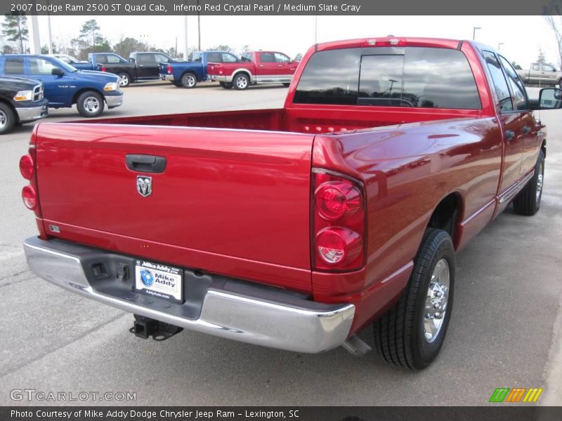 Inferno Red Crystal Pearl / Medium Slate Gray 2007 Dodge Ram 2500 ST Quad Cab