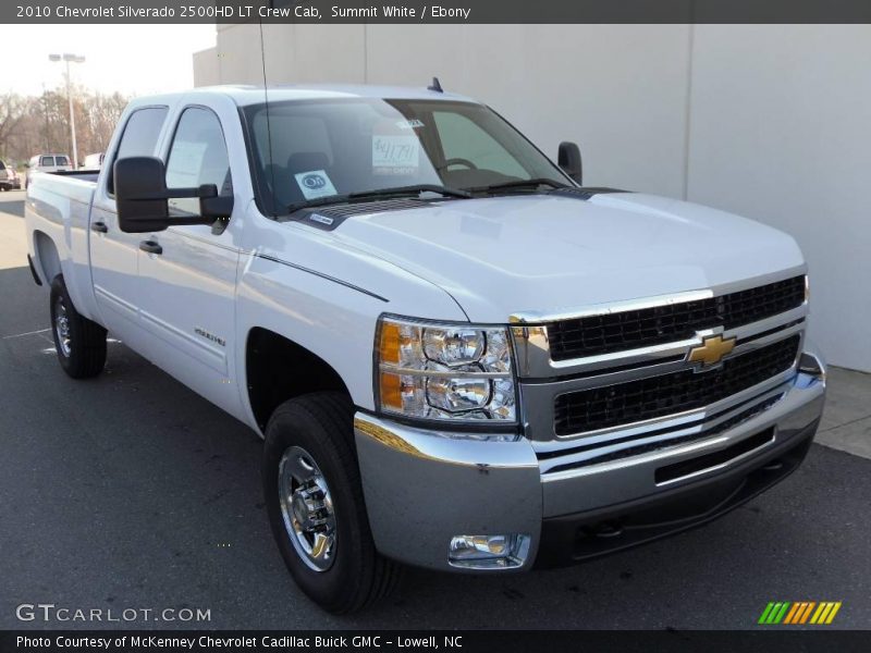 Summit White / Ebony 2010 Chevrolet Silverado 2500HD LT Crew Cab