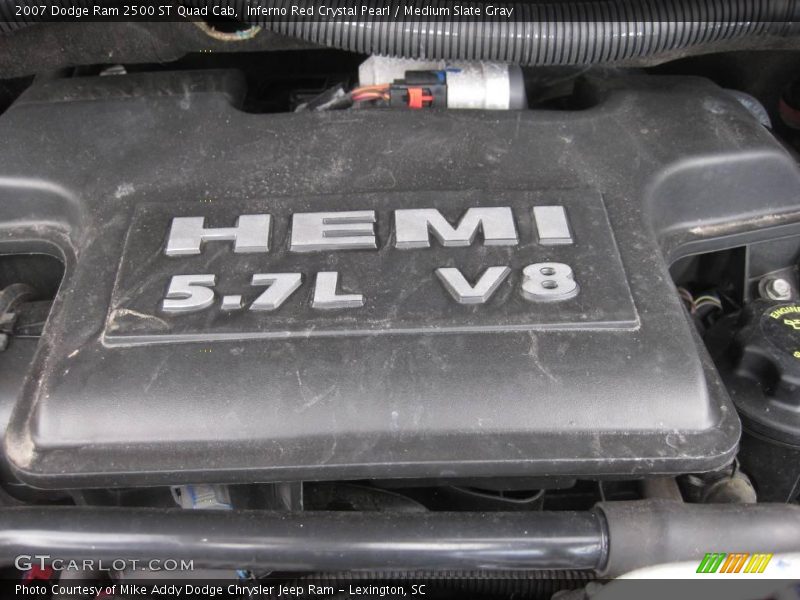 Inferno Red Crystal Pearl / Medium Slate Gray 2007 Dodge Ram 2500 ST Quad Cab