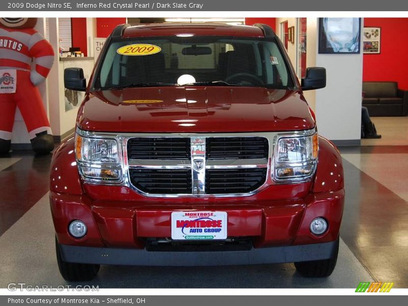 Inferno Red Crystal Pearl / Dark Slate Gray 2009 Dodge Nitro SE
