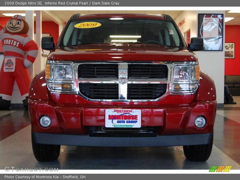 Inferno Red Crystal Pearl / Dark Slate Gray 2009 Dodge Nitro SE