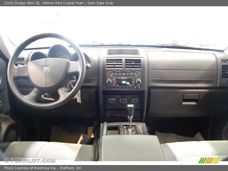 Inferno Red Crystal Pearl / Dark Slate Gray 2009 Dodge Nitro SE