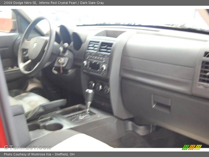 Inferno Red Crystal Pearl / Dark Slate Gray 2009 Dodge Nitro SE
