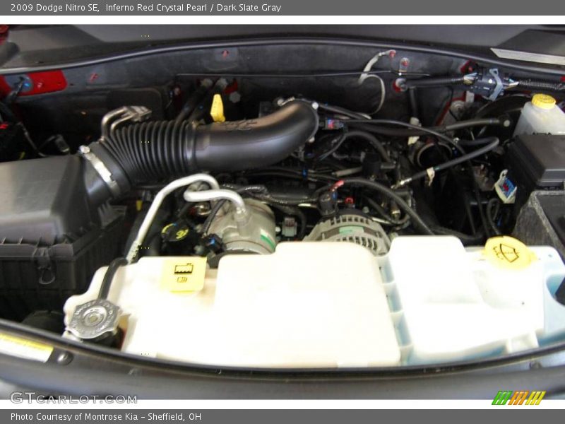 Inferno Red Crystal Pearl / Dark Slate Gray 2009 Dodge Nitro SE