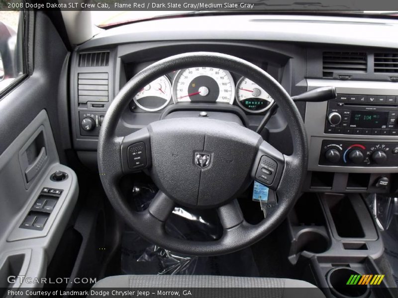 Flame Red / Dark Slate Gray/Medium Slate Gray 2008 Dodge Dakota SLT Crew Cab