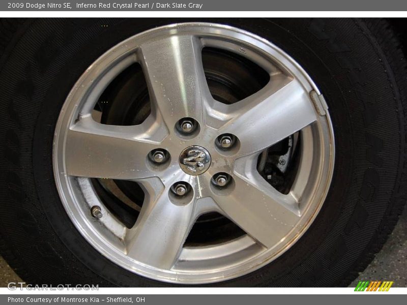 Inferno Red Crystal Pearl / Dark Slate Gray 2009 Dodge Nitro SE