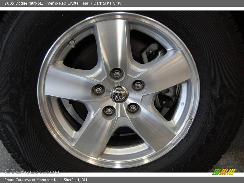 Inferno Red Crystal Pearl / Dark Slate Gray 2009 Dodge Nitro SE
