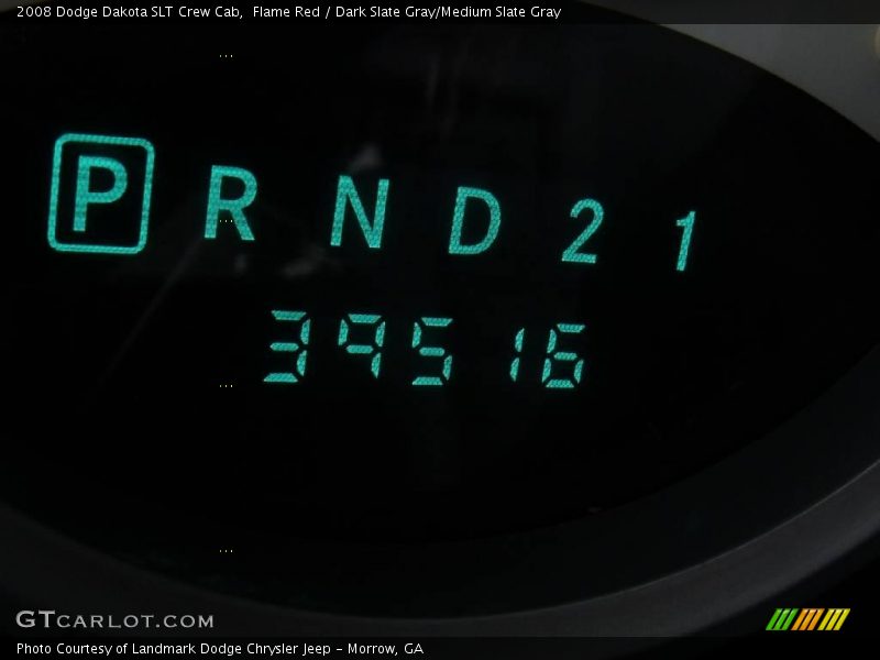 Flame Red / Dark Slate Gray/Medium Slate Gray 2008 Dodge Dakota SLT Crew Cab