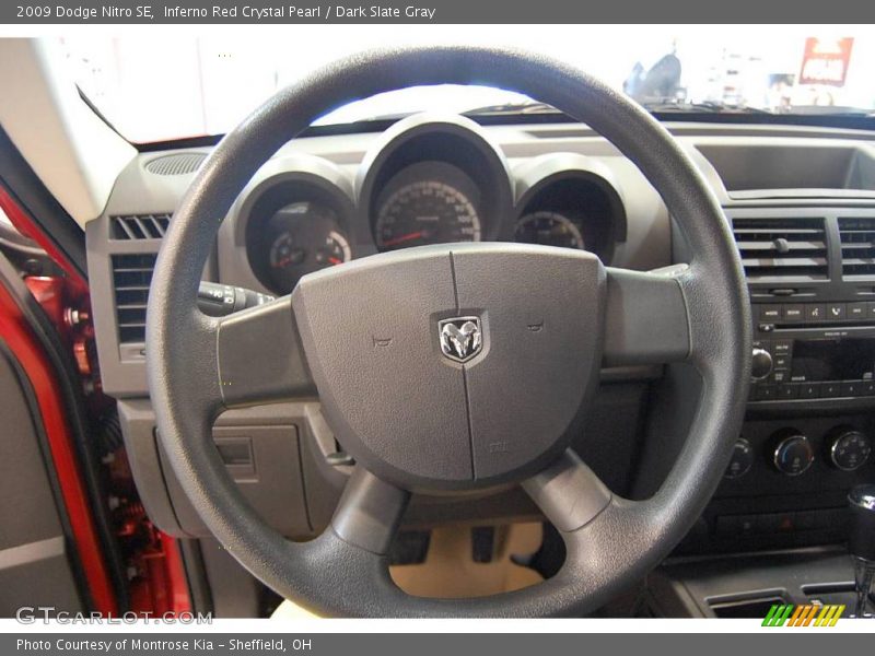 Inferno Red Crystal Pearl / Dark Slate Gray 2009 Dodge Nitro SE