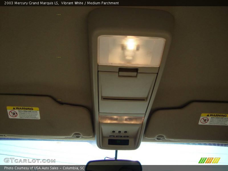 Vibrant White / Medium Parchment 2003 Mercury Grand Marquis LS