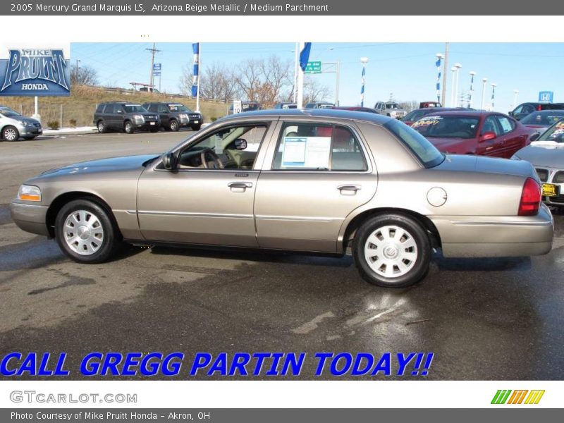 Arizona Beige Metallic / Medium Parchment 2005 Mercury Grand Marquis LS