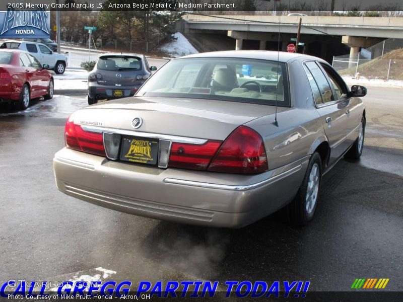 Arizona Beige Metallic / Medium Parchment 2005 Mercury Grand Marquis LS