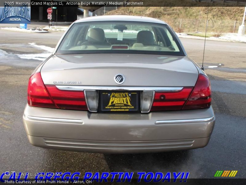 Arizona Beige Metallic / Medium Parchment 2005 Mercury Grand Marquis LS