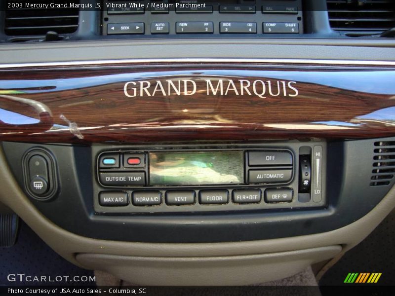 Vibrant White / Medium Parchment 2003 Mercury Grand Marquis LS