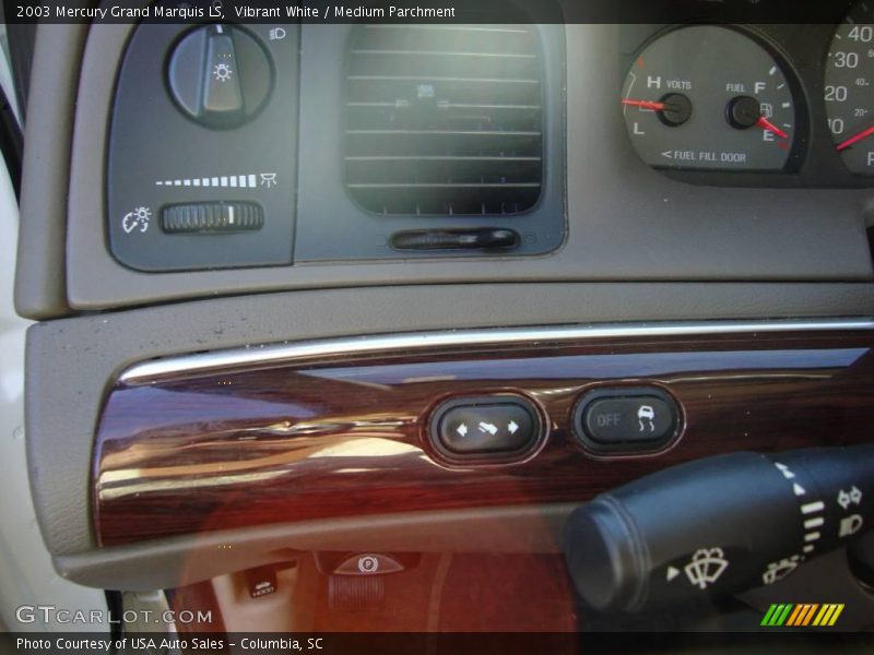 Vibrant White / Medium Parchment 2003 Mercury Grand Marquis LS