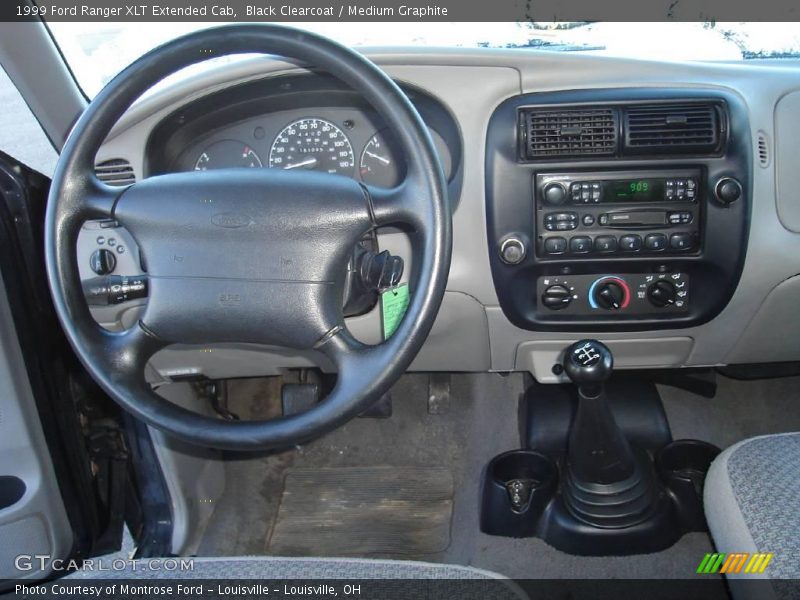Black Clearcoat / Medium Graphite 1999 Ford Ranger XLT Extended Cab