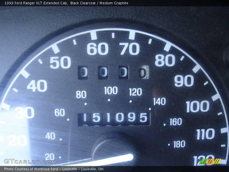 Black Clearcoat / Medium Graphite 1999 Ford Ranger XLT Extended Cab