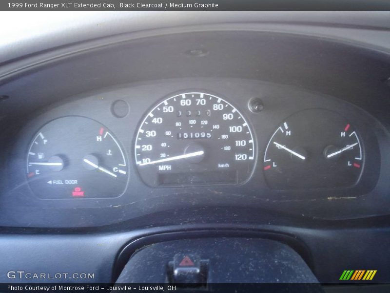 Black Clearcoat / Medium Graphite 1999 Ford Ranger XLT Extended Cab