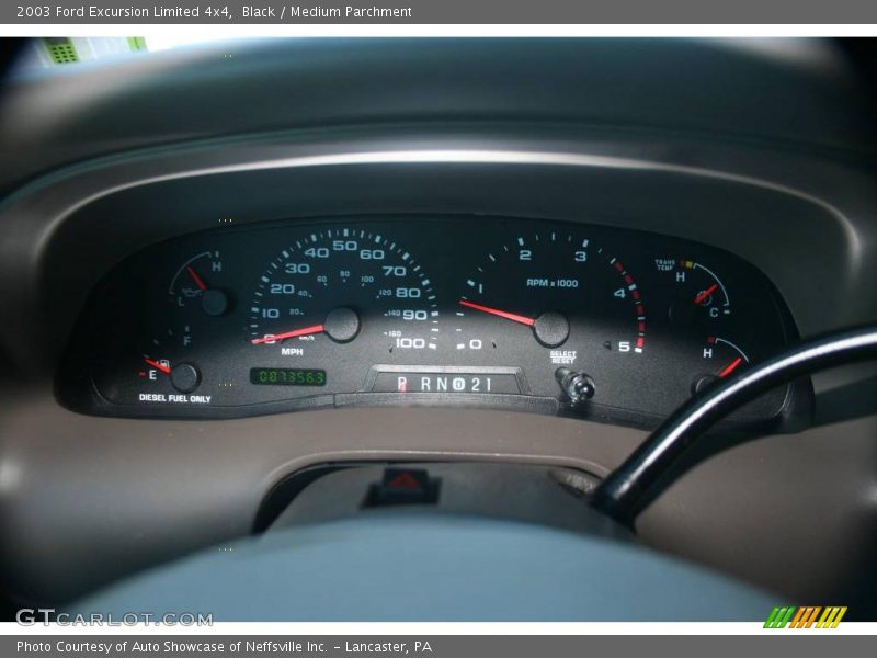 Black / Medium Parchment 2003 Ford Excursion Limited 4x4