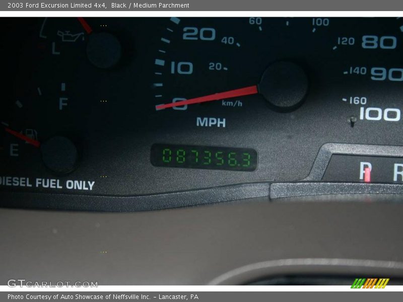 Black / Medium Parchment 2003 Ford Excursion Limited 4x4