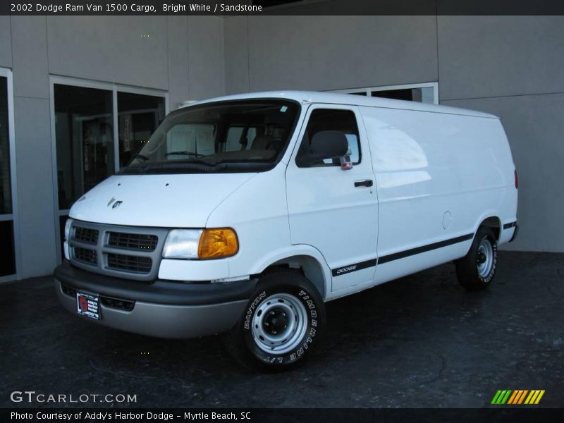 Bright White / Sandstone 2002 Dodge Ram Van 1500 Cargo