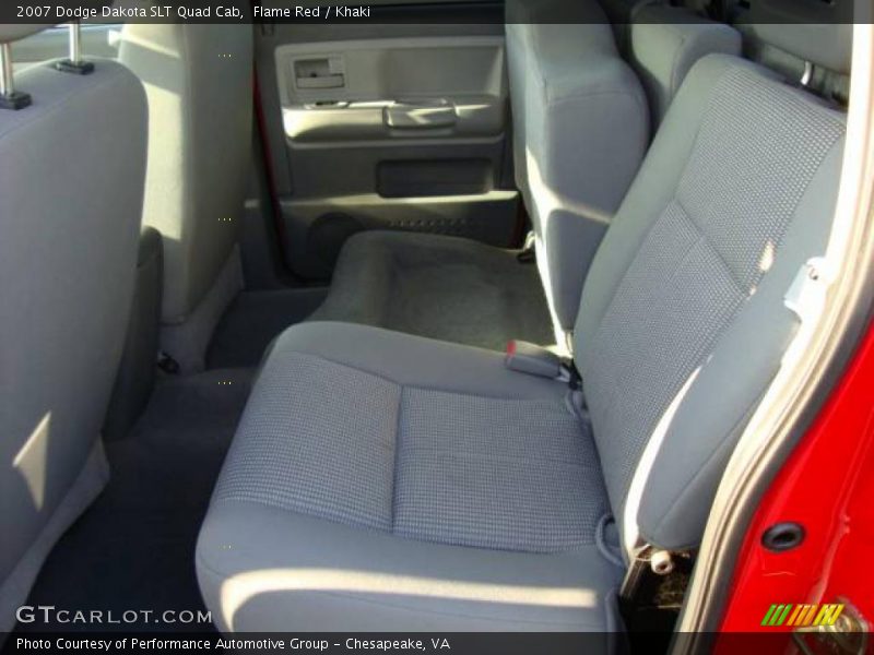 Flame Red / Khaki 2007 Dodge Dakota SLT Quad Cab