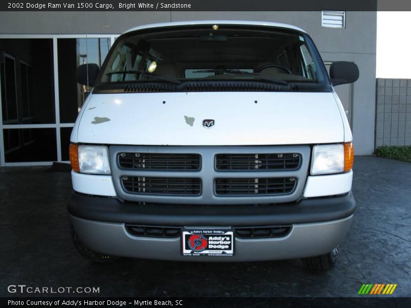 Bright White / Sandstone 2002 Dodge Ram Van 1500 Cargo