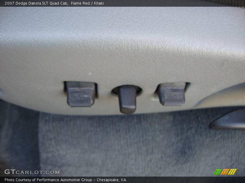 Flame Red / Khaki 2007 Dodge Dakota SLT Quad Cab