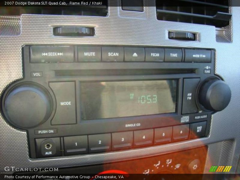 Flame Red / Khaki 2007 Dodge Dakota SLT Quad Cab